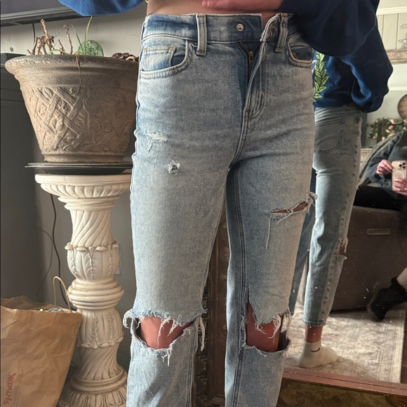 SO girls Light Blue Straight Leg Jeans - Picture 8 of 11